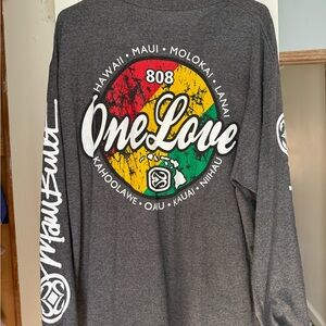 Maui Built One Love Graphic long sleeve T-Shirt
